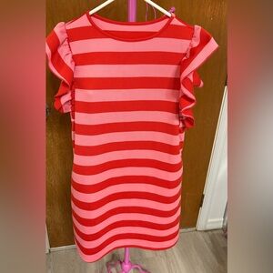 Striped Red and Pink Dress